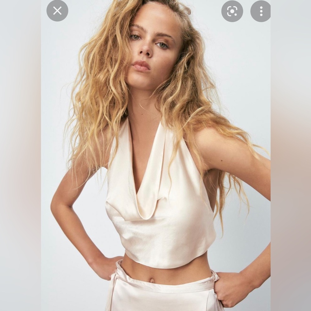 Zara halter tie back top.